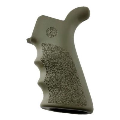 Grip rubber AR15 rifle green fingers marked HOGUE