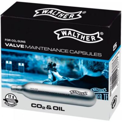 Capping cleaning ieza 12g CO2 & OIL (5 pcs) WALTHER