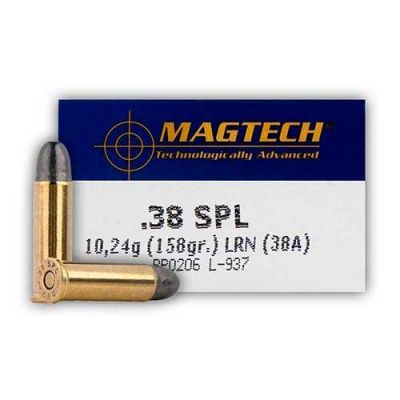 Cartridge 38 Spl A 158gr LRN Mag tech