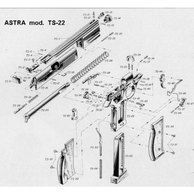 Slide stop pistol TS 22 ASTRA