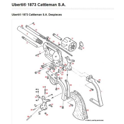 Kit bolts and spring s Cattleman 1873 UBERTI