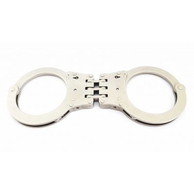 Handcuff nickel hinge (+ 17% diam) double lock TCH
