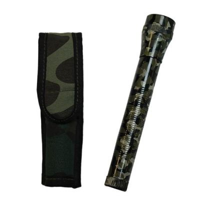 Camouflage flashlight with holster