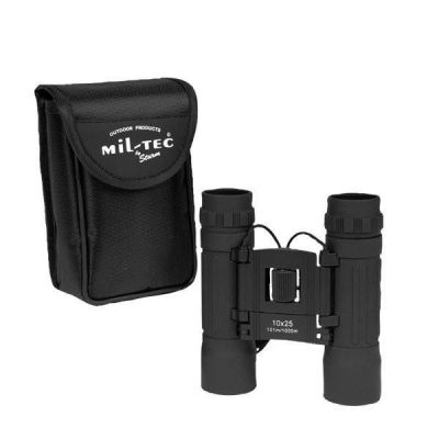 Binoculars black compact 10x25 MIL TEC