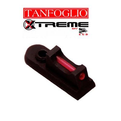 Red fiber optic front sight stitch 3x5.75 mm Xtreme Tanfoglio
