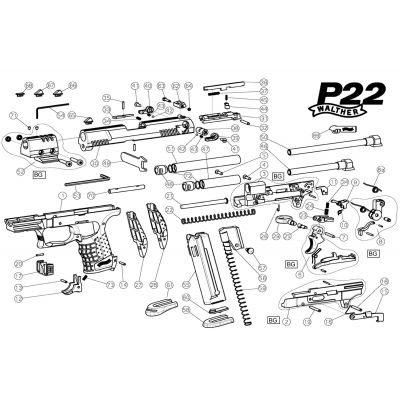 Guide rod Walther P-22